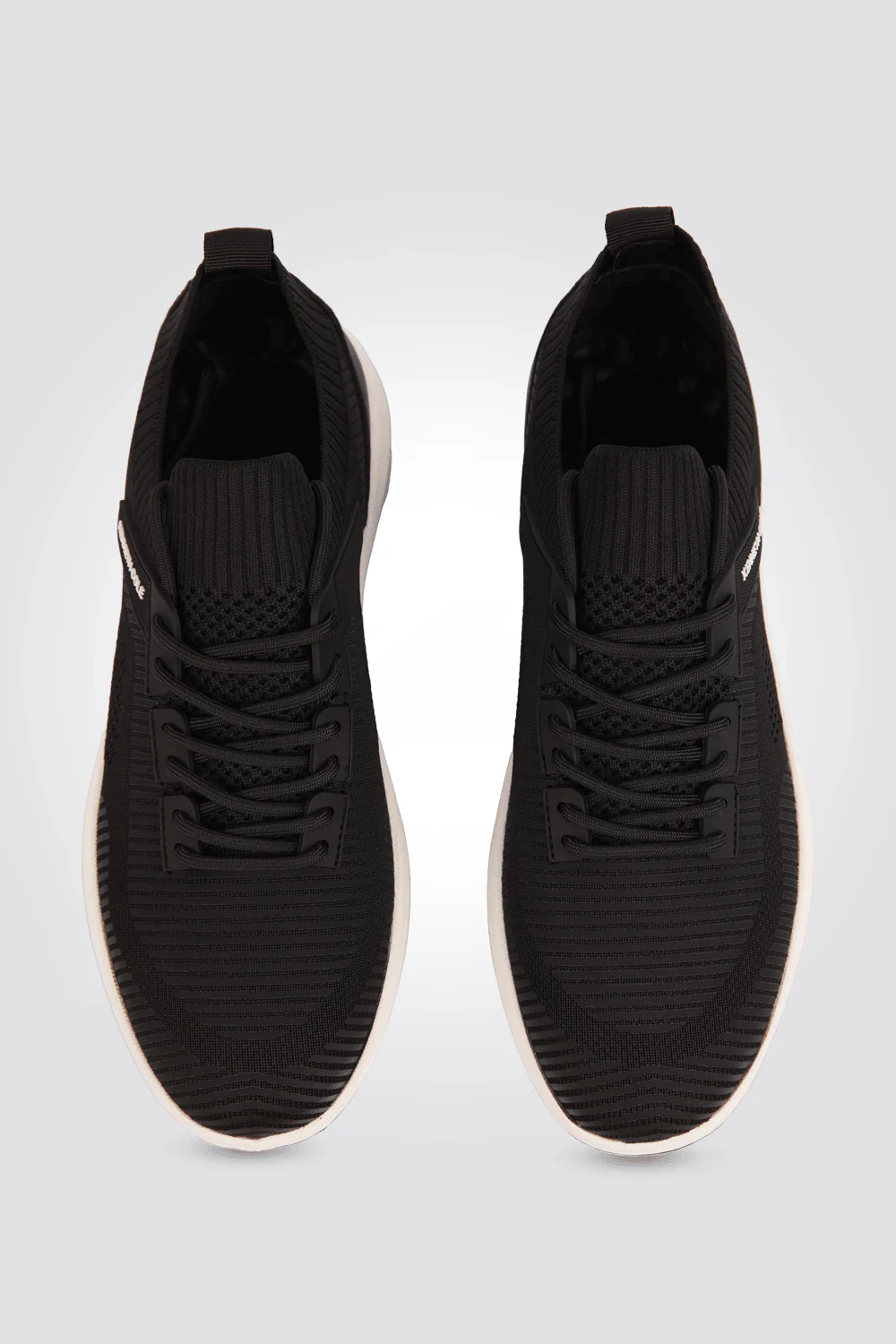 סניקרס STRIPED TRAINER בצבע שחור - Image 3