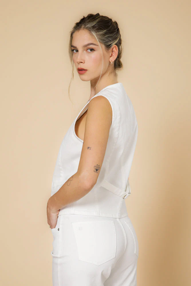 ווסט ג'ינס בצבע לבן - Image 4